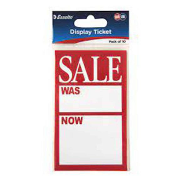 Quikstik Display Ticket 10pcs (75x125mm)