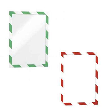 Durable A4 Duraframe Security Safety Sign 2pcs
