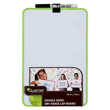 2 Sided Lap Whiteboard with Artline Marker Green (200x300mm)