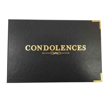 Ozcorp Condolence Book 64pcs (Black)