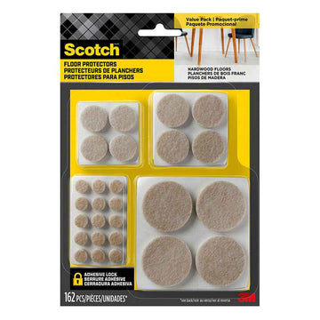 Scotch Felt Pads Value Pack 162pk (Beige)