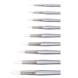 Jasart Taklon Round Brush (White)