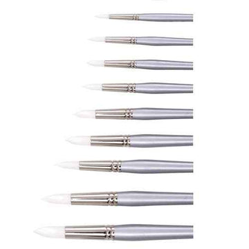 Jasart Taklon Round Brush (White)