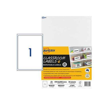Avery Removable Classroom Label 20pcs