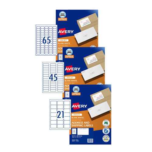 Avery Label for Inkjet Printer 50pcs