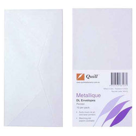 Quill DL Metallique Peridot Envelope (Pack of 10)