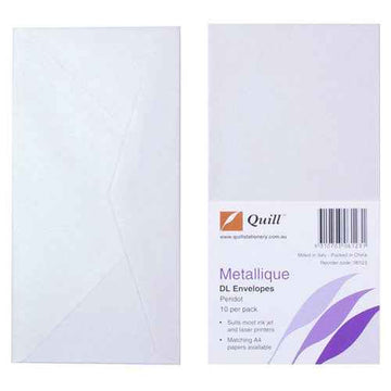 Quill DL Metallique Peridot Envelope (Pack of 10)