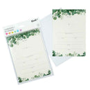 Quill Invitation Card & Envelope 25x175mm 8pk