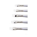 Jasart Taklon Short Flat Brush (White)