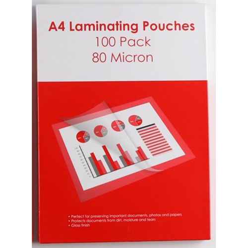 Pochettes de Plastification GNS Basic 80 Microns (Paquet de 100)