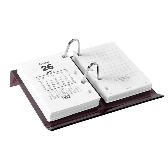 Sasco Side Hole Calendar Desk Stand (Brown)
