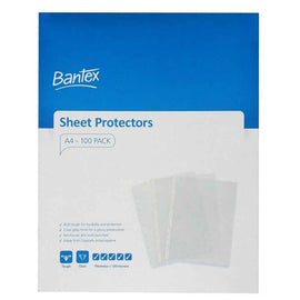 Bantex Heavy Duty 120 Microns A4 Sheet Protector 100pk
