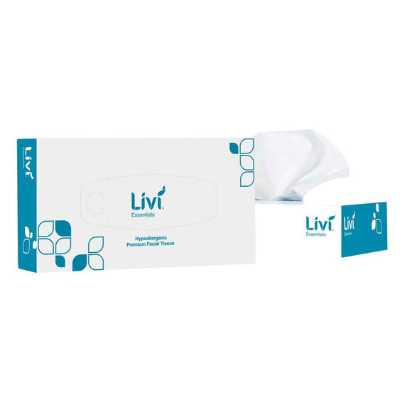 Livi Essentials 2-Ply Facial Tissue 100 Sheets (Box of 48)