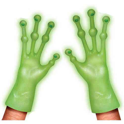 Archie McPhee Glow In The Dark Alien Finger Puppet