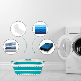 Beldray LA072979TQAZFOB Collapsible Hip Hugger Laundry Basket