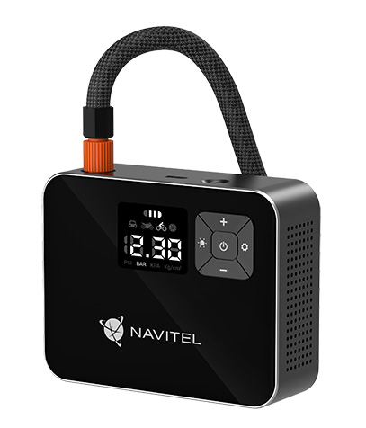 Compresor Navitel Auto-Moto, cu acumulator, LED light, 8.27 bar "AIR 15 AL" (timbru verde 0.8 lei)