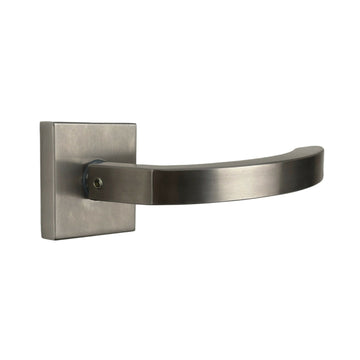 2 poignées de porte sur rosace ORION, Finition Inox 304 nickel mat