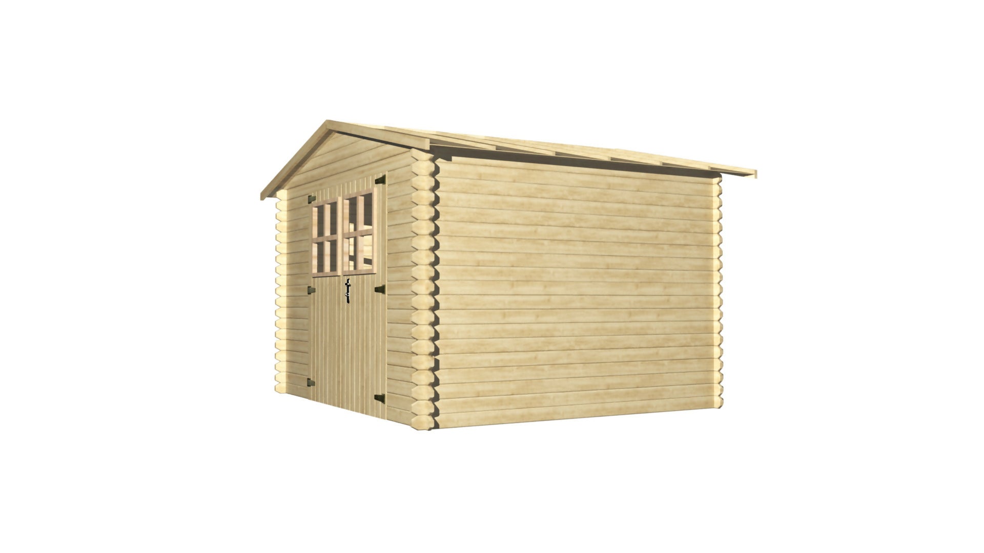 Abri de jardin en bois ep 19mm surface utile 762m² 298x298x235cm int019/ineksa