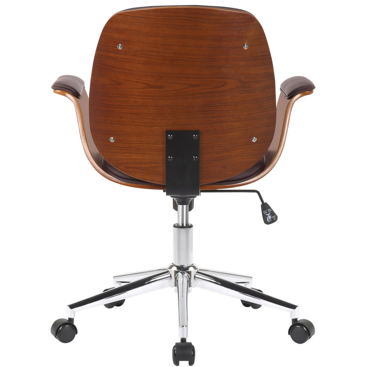 Fauteuil de bureau kemberg - noyer - marron