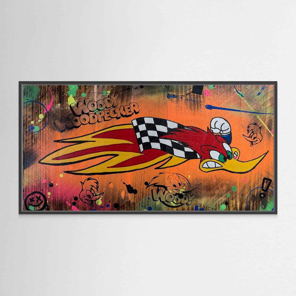 Woody Woodpecke reproduction officielle sur toile de l'œuvre