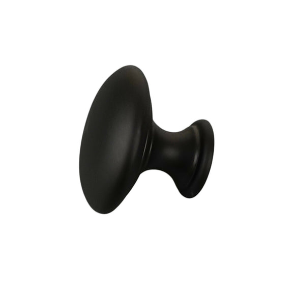 Bouton de meuble CONVEXE, Finition zamak noir