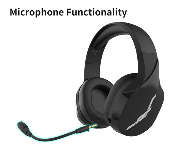 Casque de jeu sans fil 7.1 zalman zm-hps700w noir