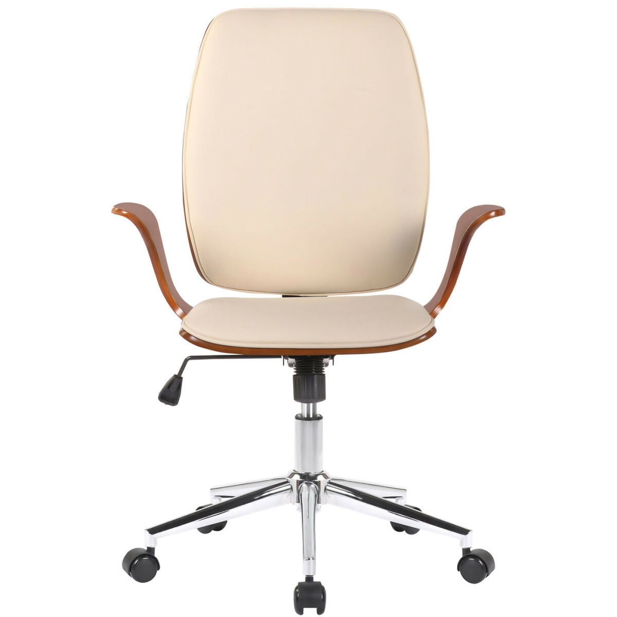 Burbank Office Chair - Walnut - Cream - 0