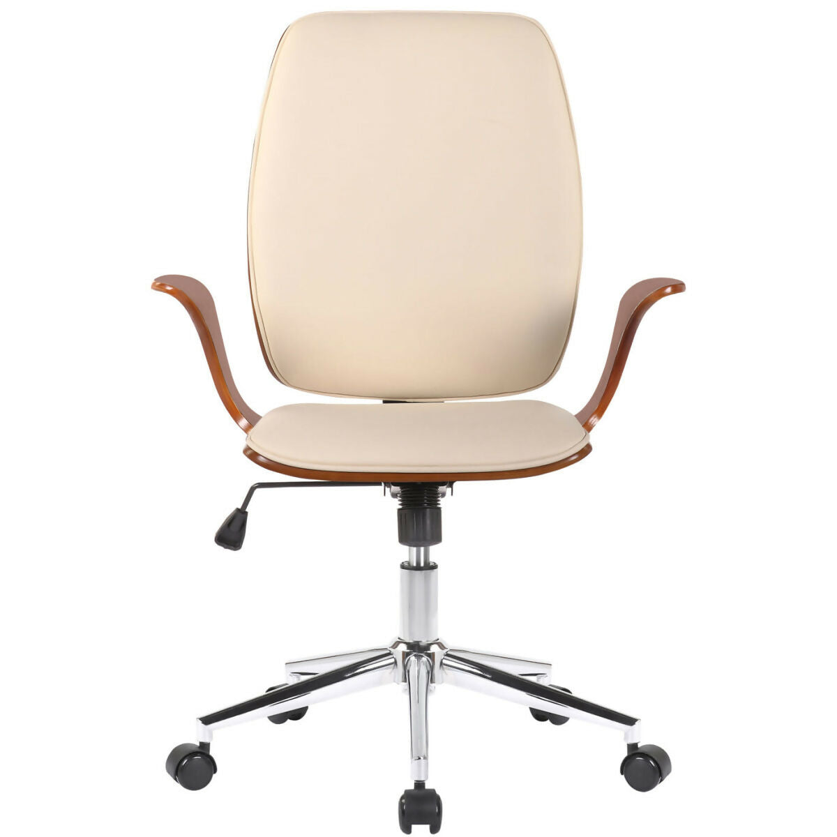 Fauteuil de bureau Burbank - Noyer - Crème