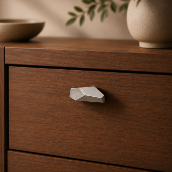 Bouton de meuble TYREL, Finition métal chrome mat