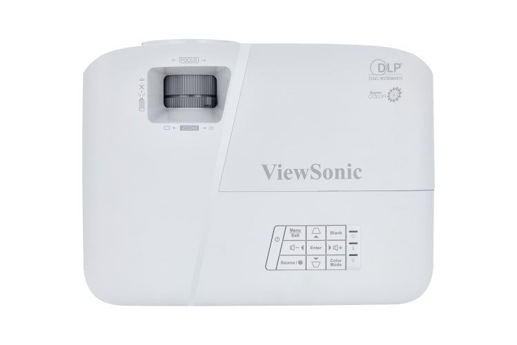 Projecteur Viewsonic PA503W, lampe LED, 3 600 lumens, résolution WXGA (1 280 x 800), contraste 22 000:1, VGA x 2, HDMI, RS-232, USB 2.0 Mini-B, mini-jack, haut-parleurs, « PA503W » (tampon vert 4 lei)