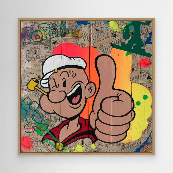 Popeye reproduction officielle sur toile de l'œuvre