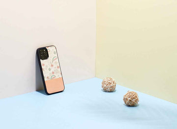 MAN&WOOD case for iPhone 12 Pro Max pink flower black