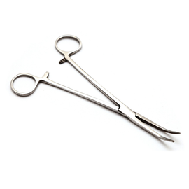 Lenktos Žnyplės YORK Nerūdijančio Plieno 18cm.