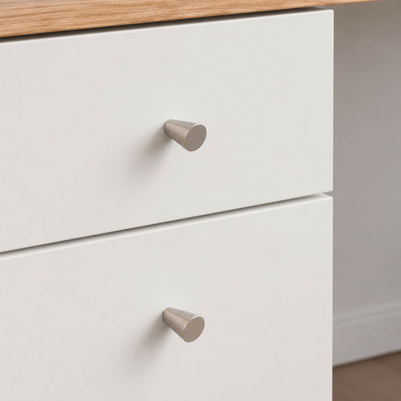Bouton de meuble MINICONE, Finition zamak nickel mat