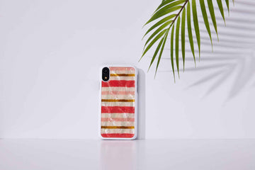 Coque iKins pour iPhone XR, motif gâteau court blanc
