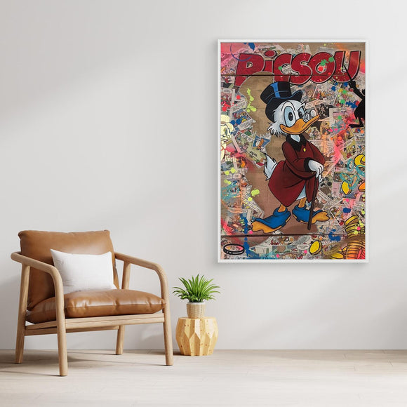 Picsou impression sur toile de l'œuvre originale de Vincent STREIFF