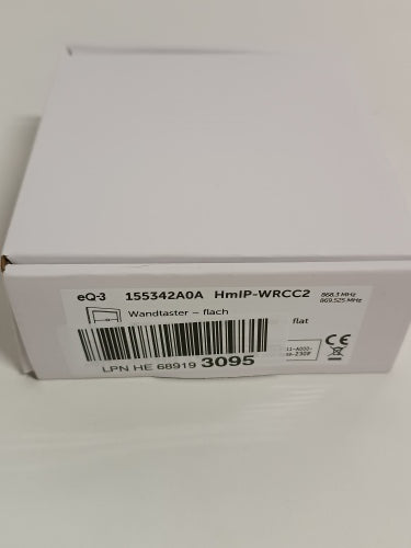 Ecost customer return Homematic IP 155342A0 Smart Home wall switch, flat, extra flat and flexible to