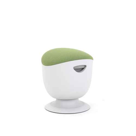 Tabouret d'équilibre ergonomique Up Up Seul Blanc, tissu vert D42