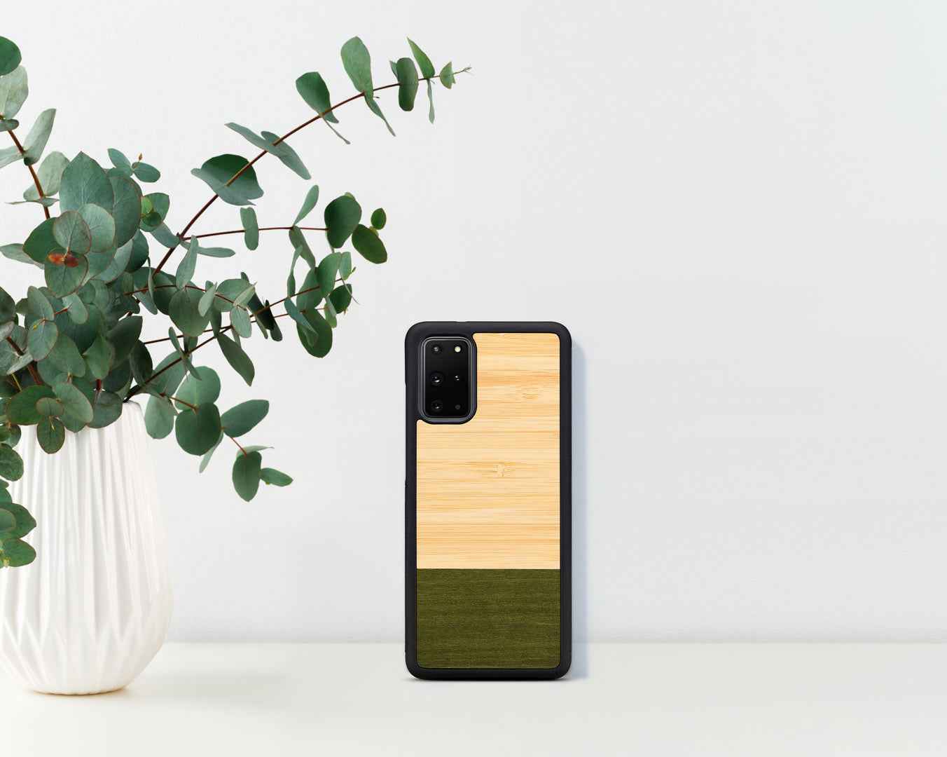 Coque MAN&WOOD pour Galaxy S20+ forêt de bambous noire