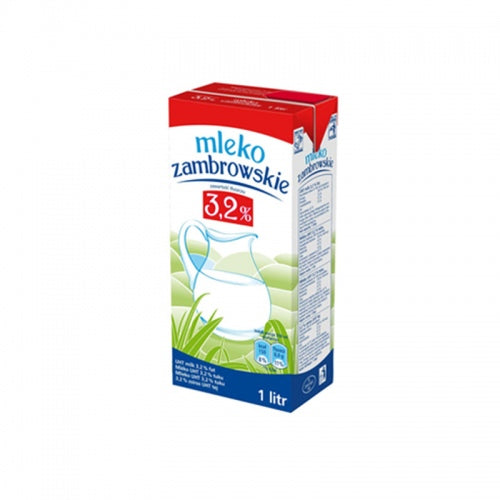 Milk ZAMBROWSKIE, 3,2%, UAT, 1 l x 12 pcs.