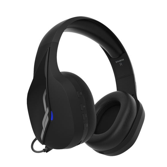 Casque de jeu sans fil 7.1 zalman zm-hps700w noir
