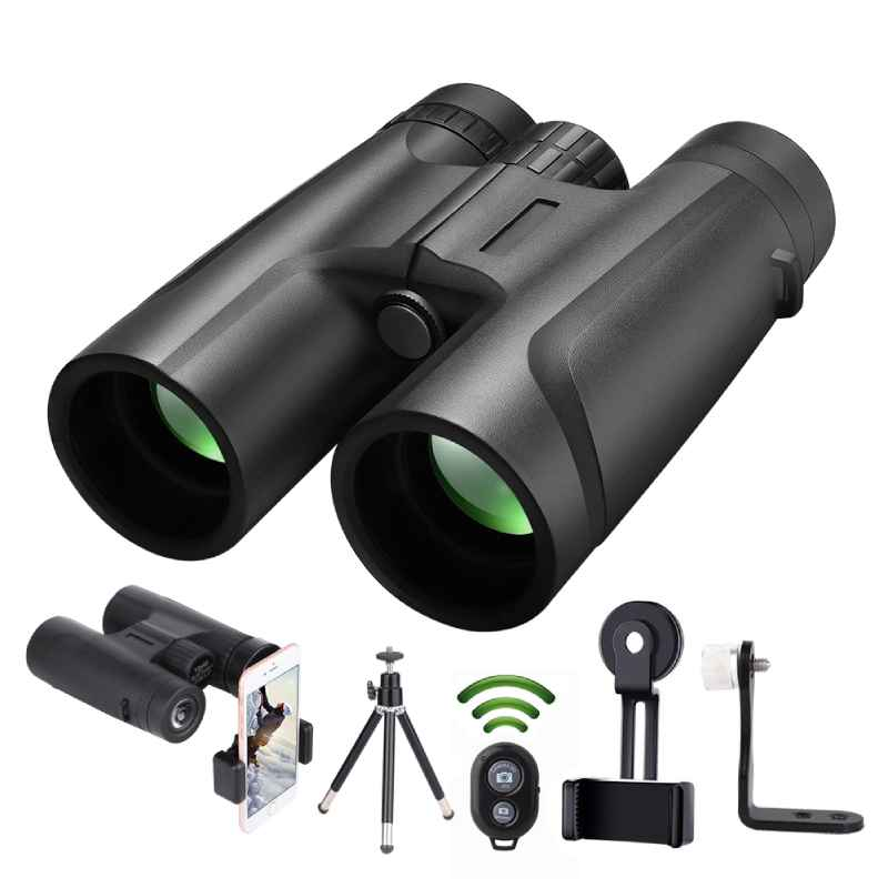 Jumelles Imaisen 12x42 HD avec trépied, télécommande Bluetooth et support pour téléphone