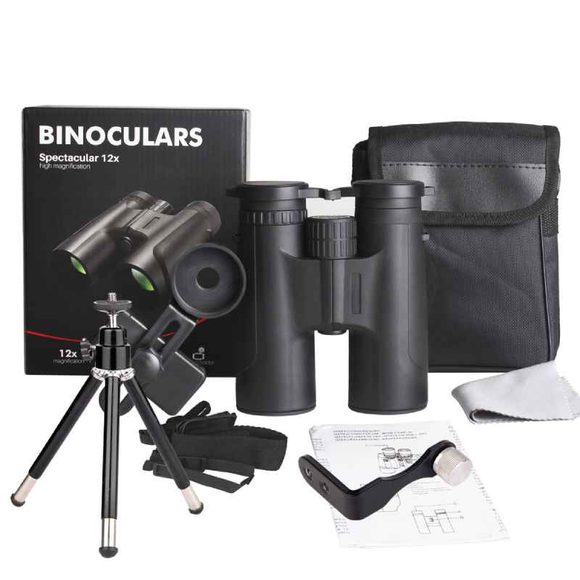 Jumelles Imaisen 12x42 HD avec trépied, télécommande Bluetooth et support pour téléphone