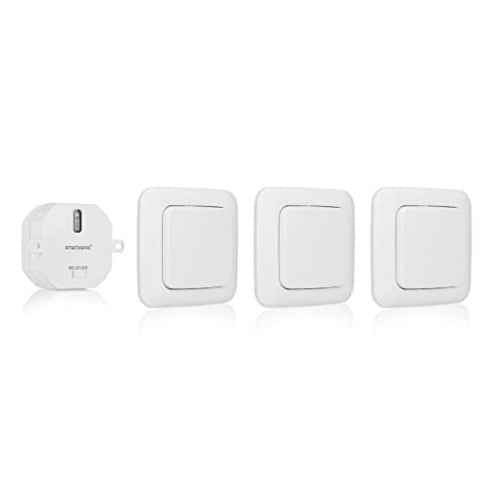 Ecost customer return Smartwares SH499567 Bedroom Light Switch Set Plug Connect 1 Builtin Switch