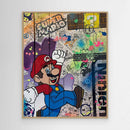 Super Mario impression sur toile de l'œuvre originale