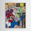 Super Mario impression sur toile de l'œuvre originale de Vincent STREIFF