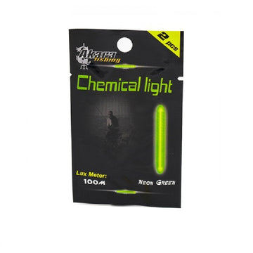 Žvejybinė cheminė švieselė AKARA FI-L Green Neon Skersmuo 3.0mm, Ilgis 25mm