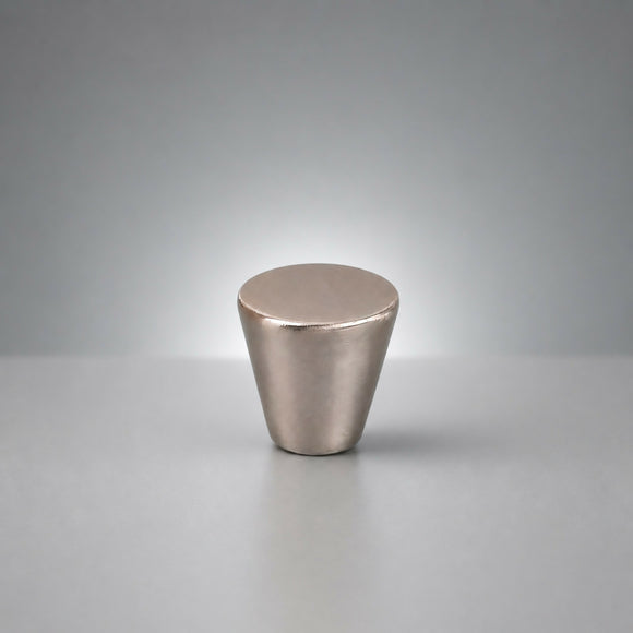 Bouton de meuble MINICONE, Finition zamak nickel mat