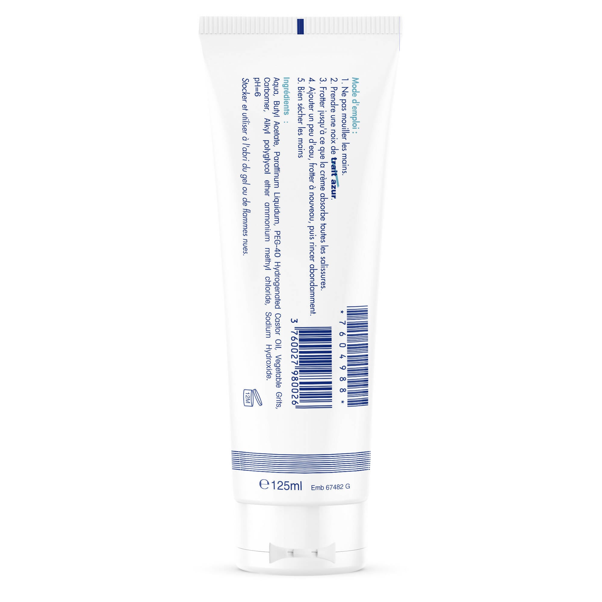 SORIFA - HPderm Crème nettoyante aux Végétogrins Force 5 – Mains, bras – Salissures extrêmes – Peinture, encre, mastic, goudron, bitume, colle, mousse, résine - Sans savon – Tube 125 ml - 0