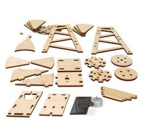 American wooden solar wind kit  - 0